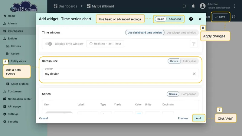 Configure datasource