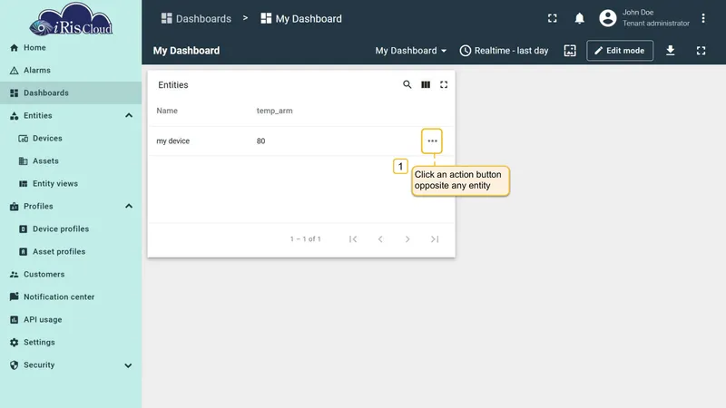 Trigger navigation action