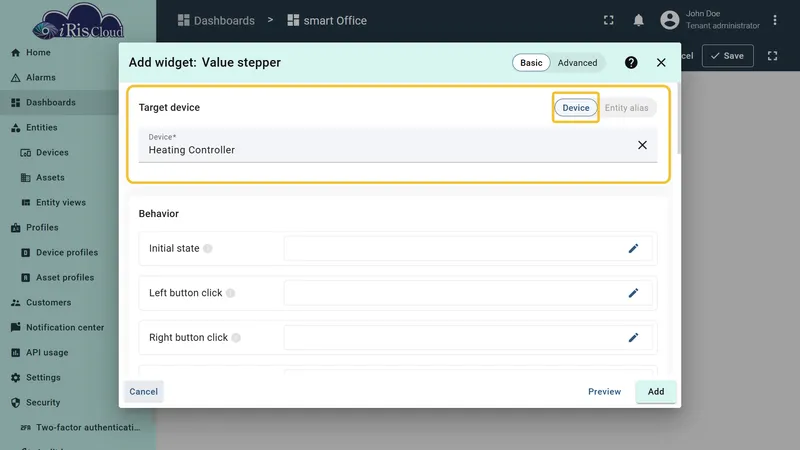 Initial state configured — Get attribute targetTemperature