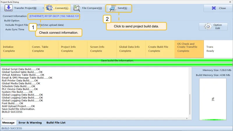 Project Data Transfer