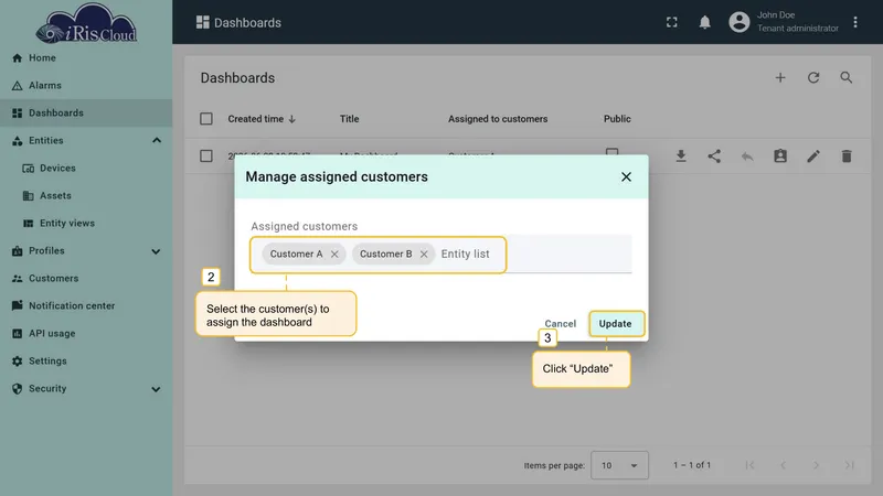 Select customers
