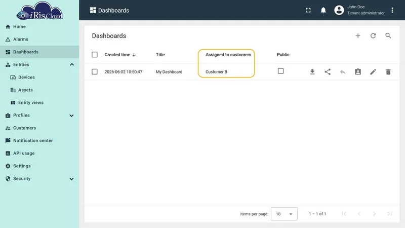 Customers updated